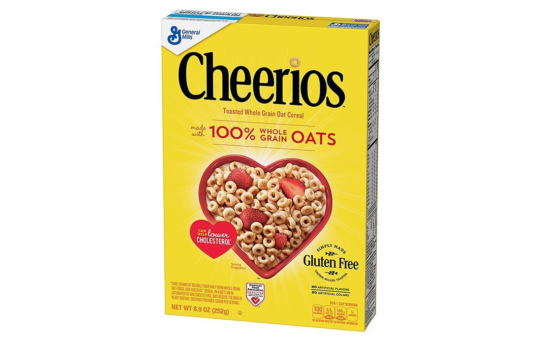 General Mills Cheerios Toasted Whole Grain Oat Cereal   Box  375 grams